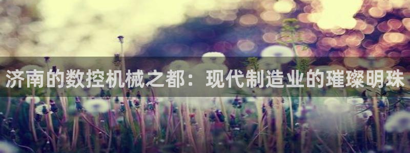 手机上怎么下载天辰娱乐:济南的数控机械之都:现代制造业的璀璨明珠